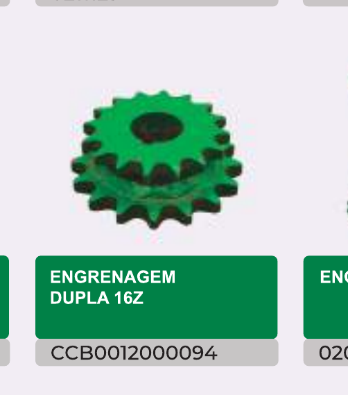 ENGRENAGEM DUPLA 16Z — CCB0012000094 - imagem 1