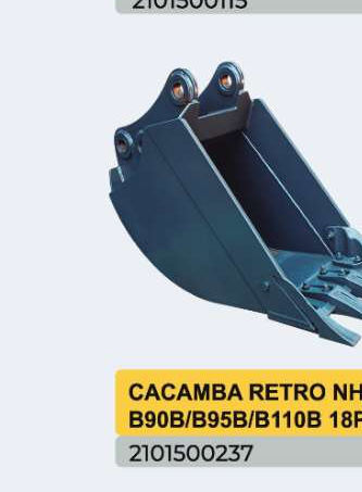 CACAMBA RETRO NH B90B/B95B/B110B — 2101500237 - imagem 1