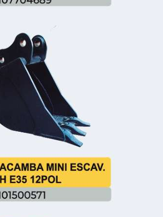 CACAMBA MINI ESCAV 12POL — 2101500571 - imagem 1
