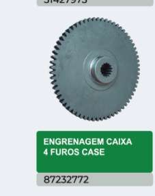 ENGRENAGEM CAIXA FUROS CASE — 87232772 - imagem 1